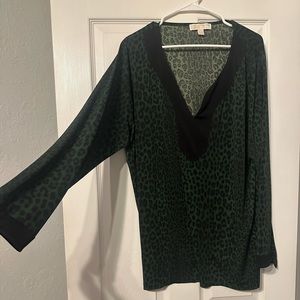 Leopard Michael Kors plus size top - long sleeve